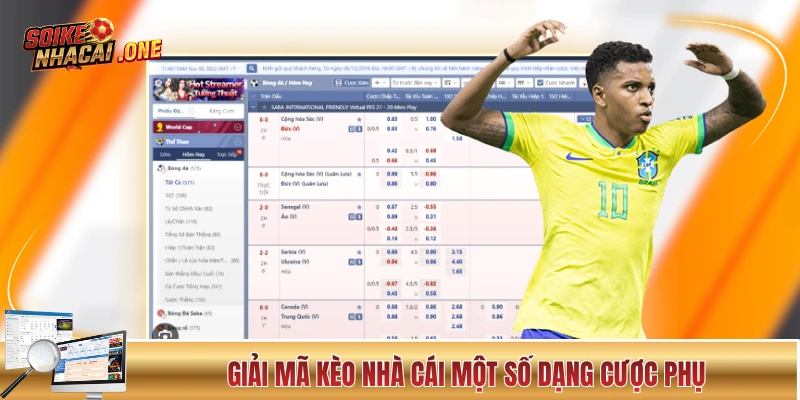 Giải mã kèo nhà cái một số dạng cược phụ